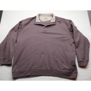 C.E. SCHMIDT Workwear Pullover Mens 3XL Brown Long‎ Sleeve Mock Neck Outdoors